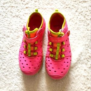 Stride Rite Pink and Green Kids Water Shoes